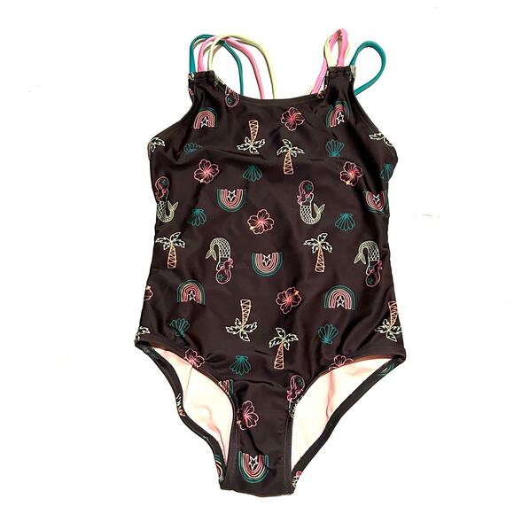 Cat & Jack One Piece Bathing Swimsuit Girls M Size 7-8 - Picture 1 of 4